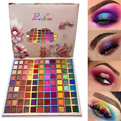 Une image de Palette de fard à paupières Rechoo Rainbow Colors Fusion : un cadeau idéal pour les passionnées de maquillage