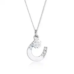 Une image de Un bijou féminin et ludique : le collier Elli Fer à Cheval avec cristaux en argent sterling 925