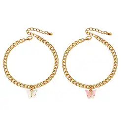 Une image de Le Bracelet de Cheville Papillon: Le Cadeau Parfait pour la Petite Amie Créative et Organisée